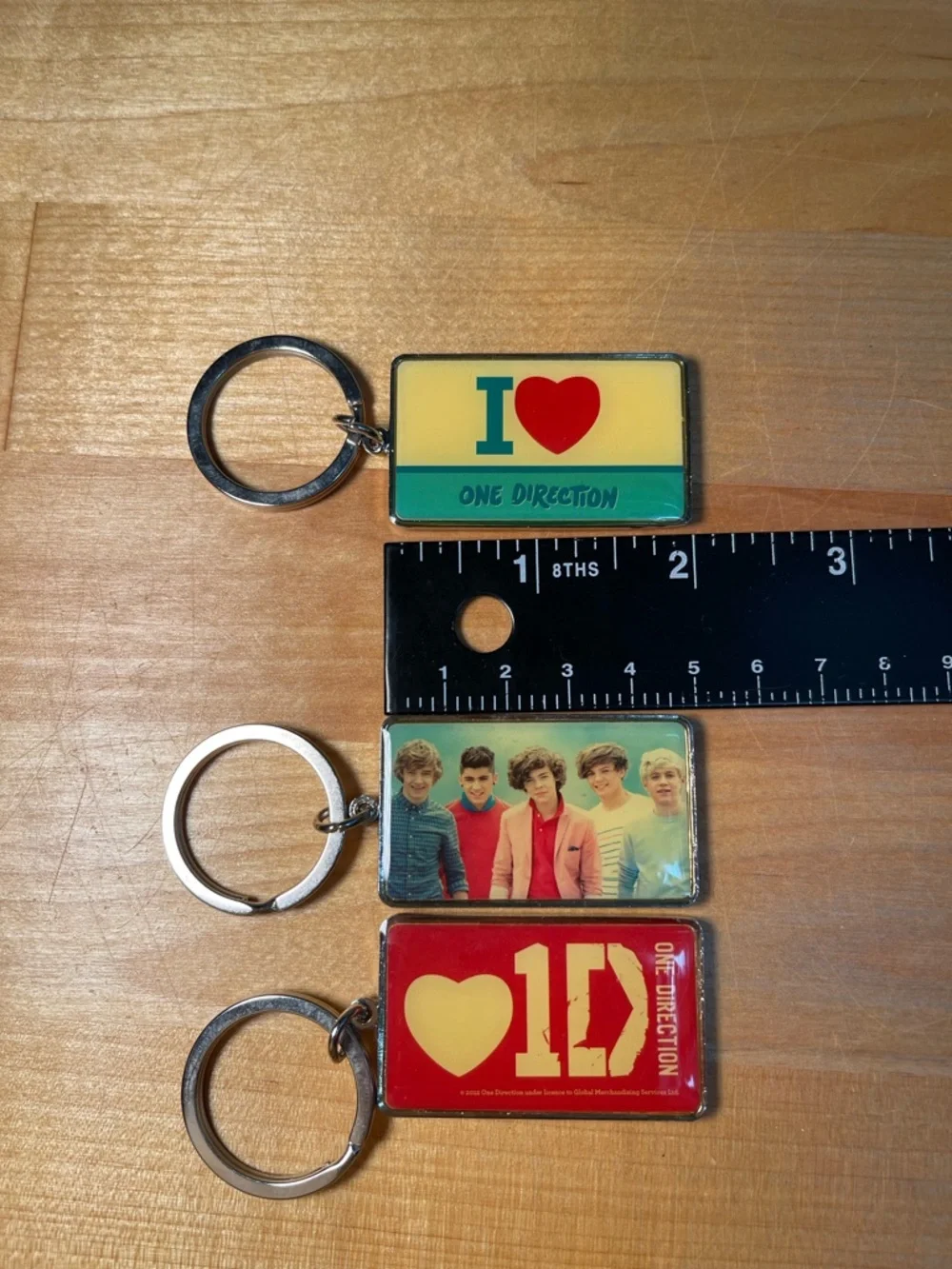 1D One Direction Multi-Color Photo Keychain Trio - Picture 9 of 9